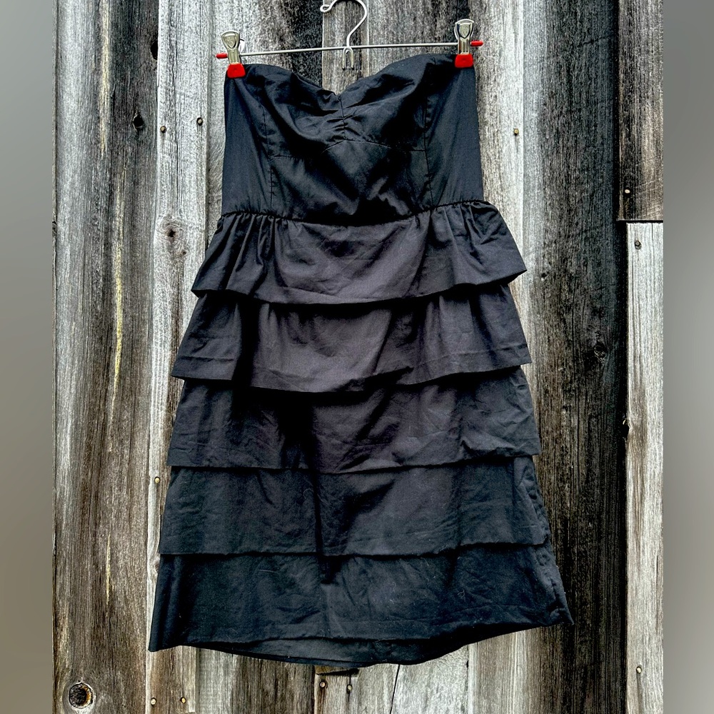J Crew Poplin Brynn Tiered Dress